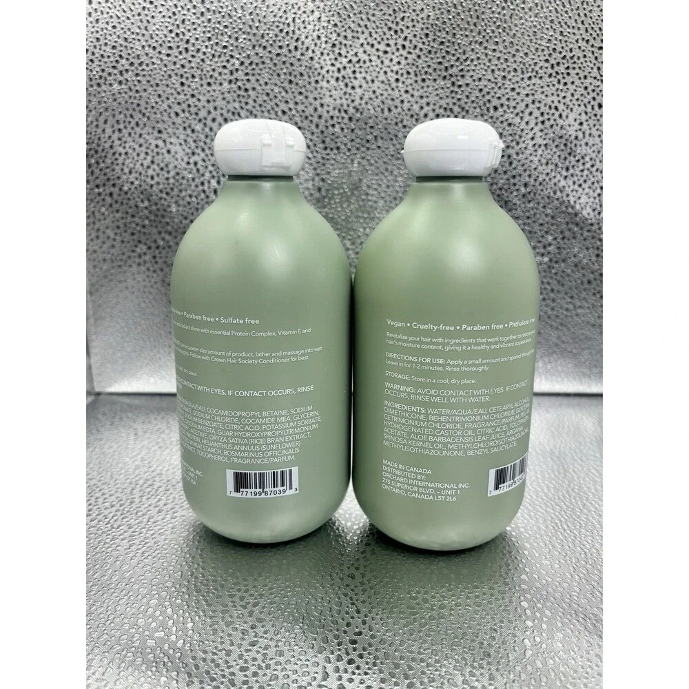 Crown Hair Society Color Care Shampoo & Conditioner Set 13.5 Oz Color Safe